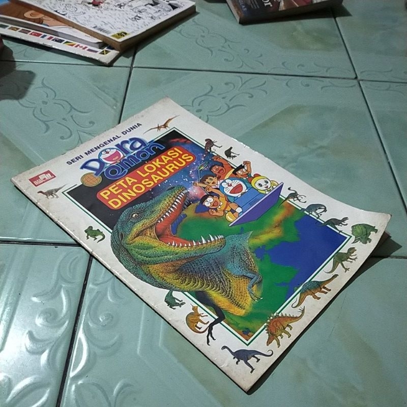 buku SERI MENGENAL DUNIA DORAEMON PETA LOKASI DINOSAURUS