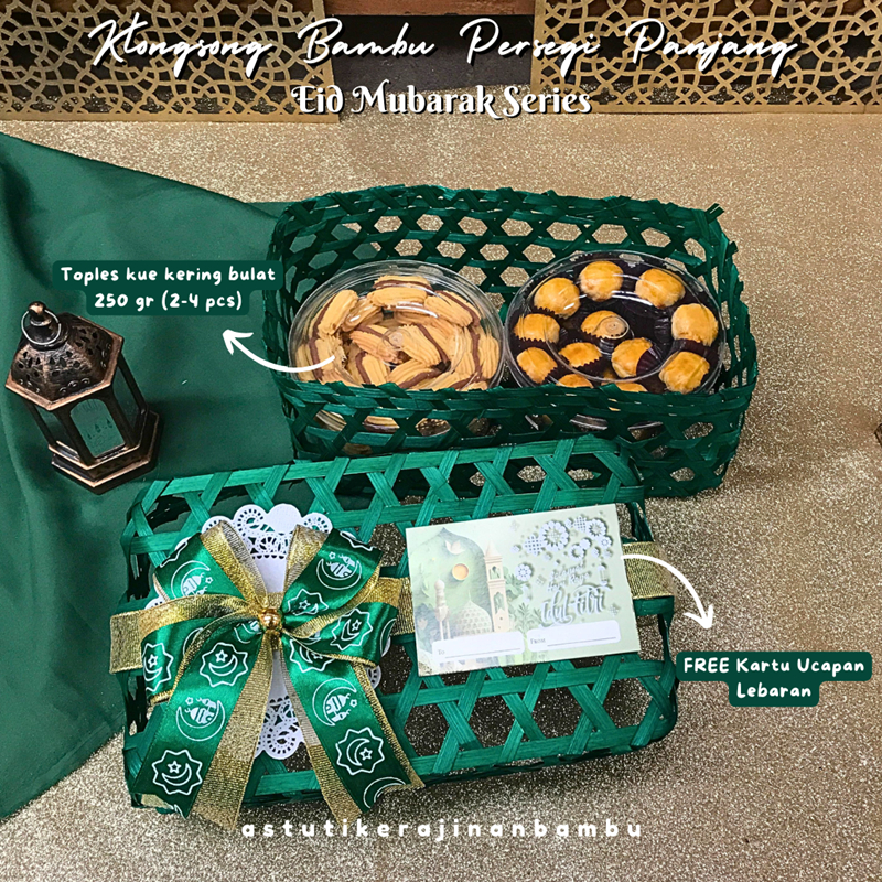 

KLONGSONG atau Omplong BAMBU WARNA persegi panjang Ukuran 25x15x10 cm HIAS PITA LEBARAN IDUL FITRI BONUS Kartu Ucapan keranjang box hantaran box organizer box bambu unik besek jogja hampers parsel lebaran idul fitri