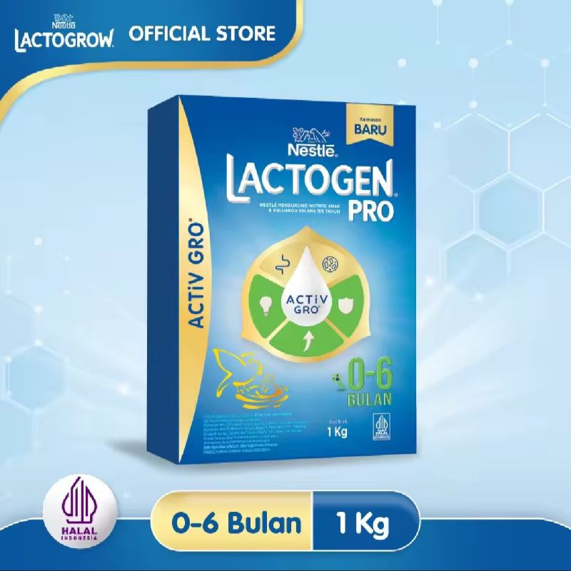 LACTOGEN PRO 0-6 BULAN 1KG SUSU FORMULA BAYI USIA 0-6 BULAN