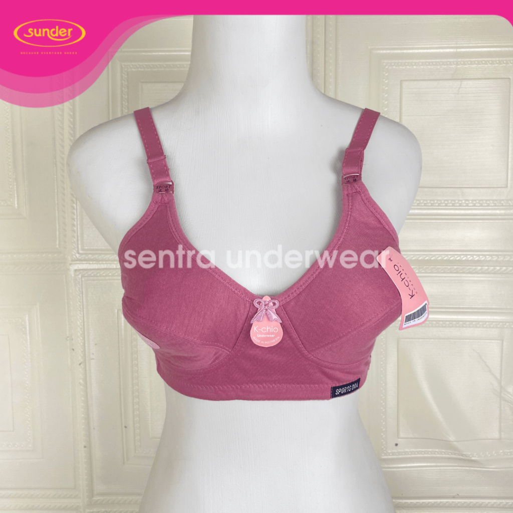 Bh Sport Bra Tanpa Busa Beha Sport Wanita Tanpa Busa Tanpa Kawat Jumbo Standard Uk 36 38 40 42 44 46