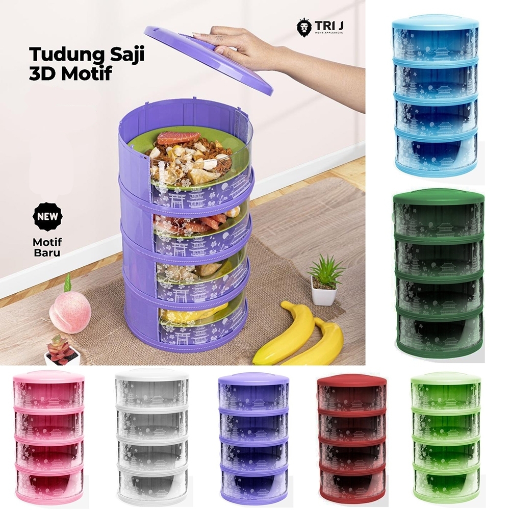 Tudung Saji 4 Susun Motif Japan