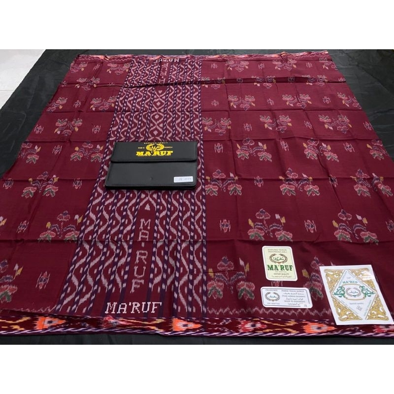 Sarung MA'RUF Mercerized Motif MST GOLD 02