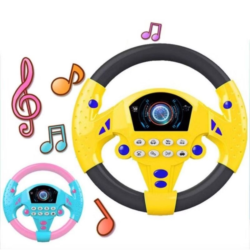 (KIDZOONA) MAINAN ANAK SETIR MOBIL / STEERING WHEEL CAR BACKSEAT DRIVER