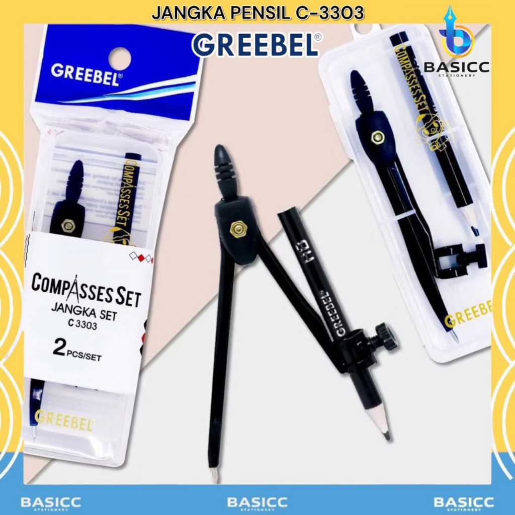 

Greebel Jangka Set Besi Plus Pensil Math Set C - 3303 | @ 1 Pcs