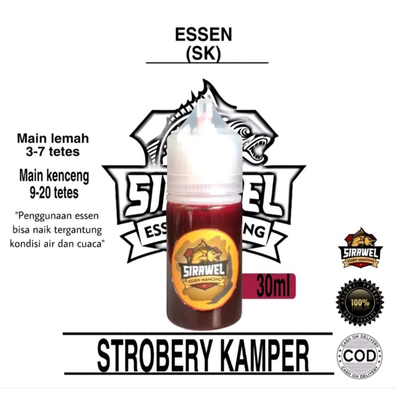 essen mancing aroma strawberry kamper essen pancing oplosan