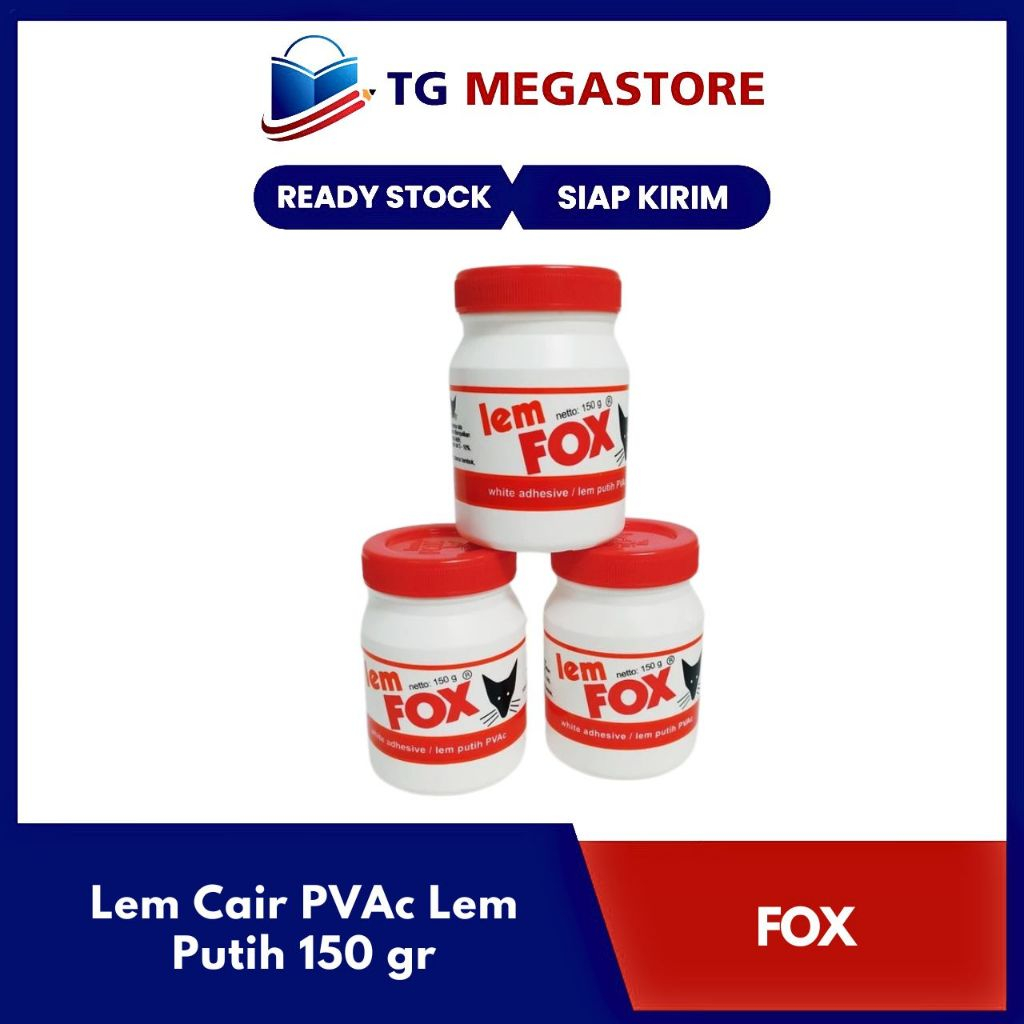 

Lem Fox Cair PVAc ( Lem Putih ) 150 gr