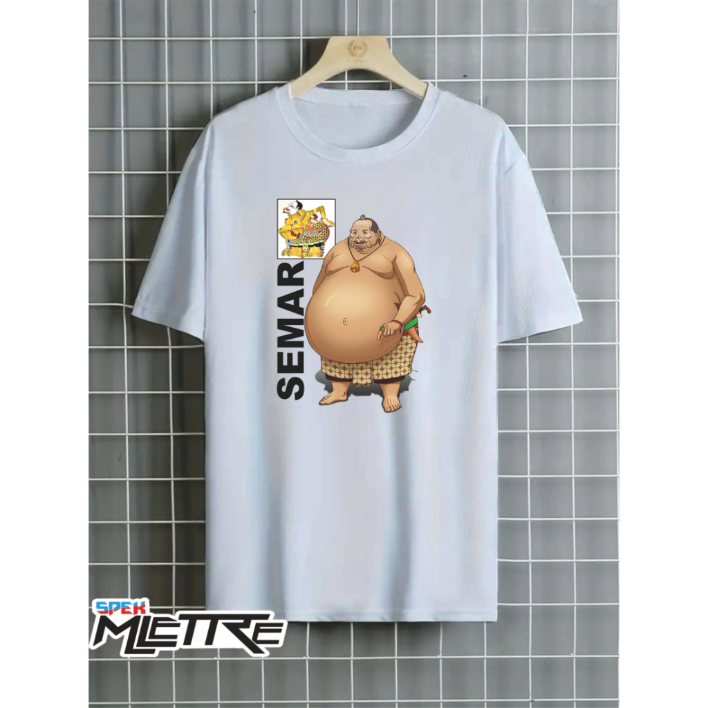 KAOS DISTRO BATIK WAYANG SEMAR MESEM,dan karakternya OBLONG DEWASA