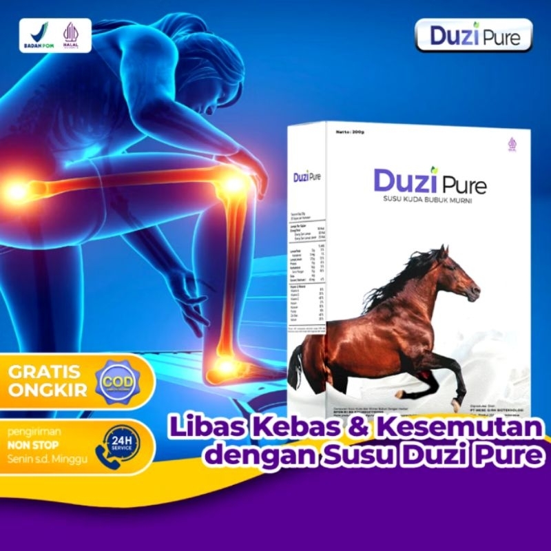 

4 Box Duzi Pure Susu Kuda 100% Murni | Duzi Pure Super Ampuh Menyembuhkan Sesak Nafas, Lambung, Tulang Dan Sendi