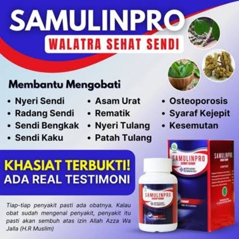 Samulinpro Obat Herbal Sehat Sendi Samulinpro Tulang Asli