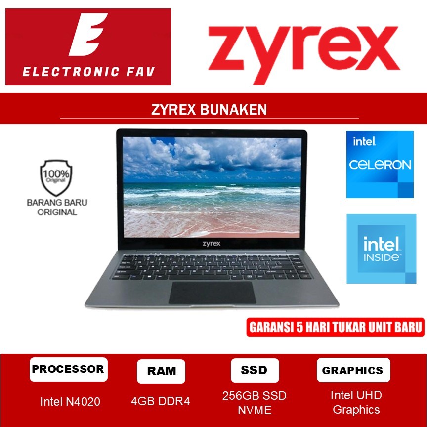 Zyrex Bunaken N4020 4GB 256GB W11 14.0"