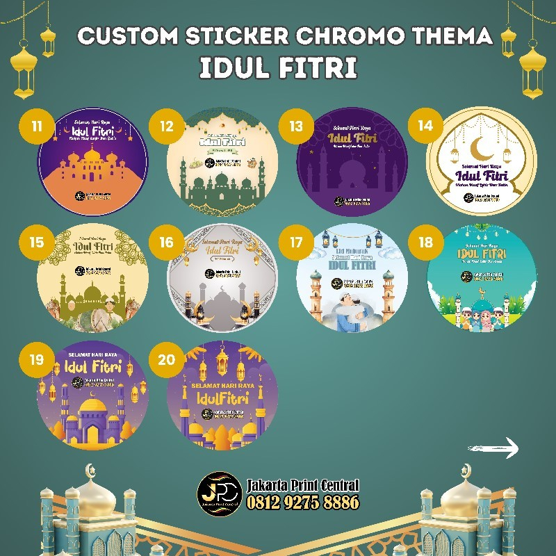 

Stiker Ramadhan pt2 | Stiker Idul Fitri | Toples Lebaran