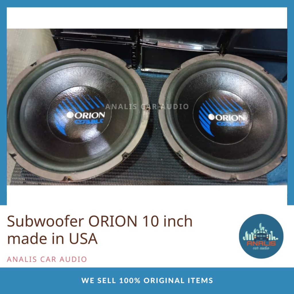 Subwoofer ORION 10 inch sepasang made in USA ORIGINAL Speaker Mobil