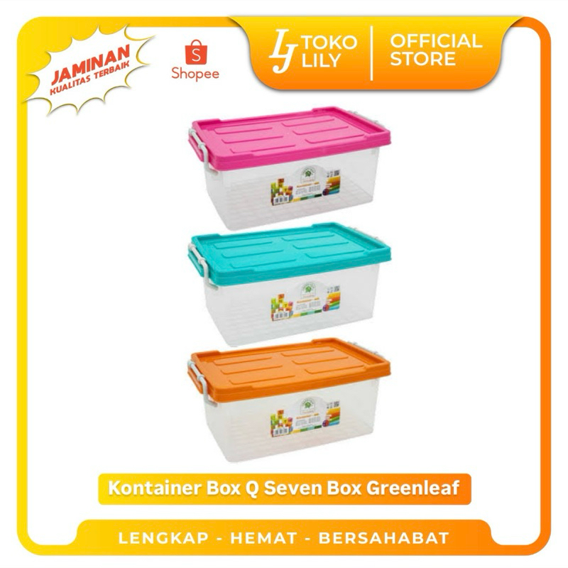 Kontainer Box Plastik Bening Transparan Q-Seven Greenleaf