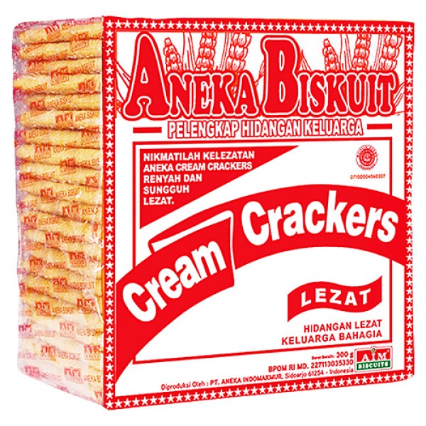 

ANEKA BISKUIT CREAM CREACKERS 300 GR 8999918383188