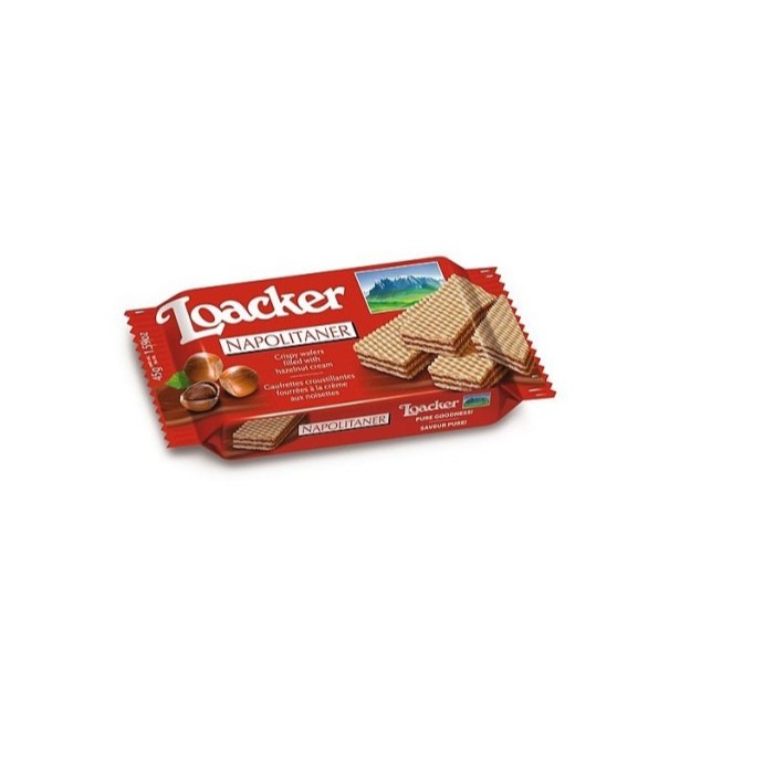 

LOACKER NAPOLITANER WAFER KACANG HAZEL 45 GR 80001218