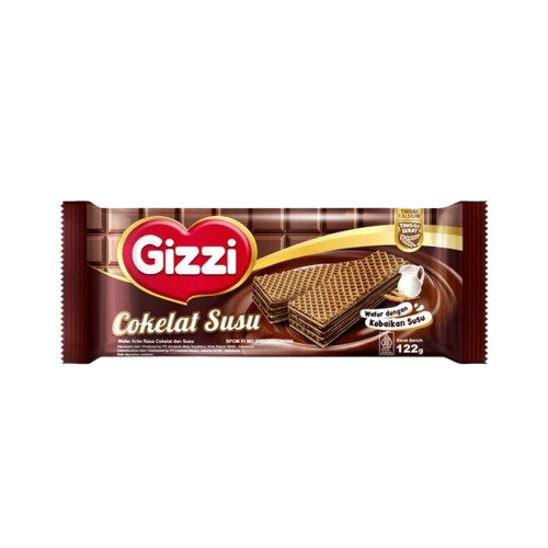 

GIZZI WAFER COKLAT SUSU B1G1 122 GR 8997204300079