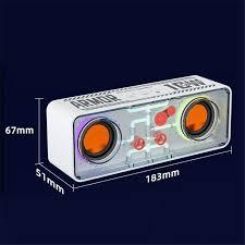 A39 - Speaker RGB Transparan Armour 10W - Speaker Mini Bluetooth Wireless