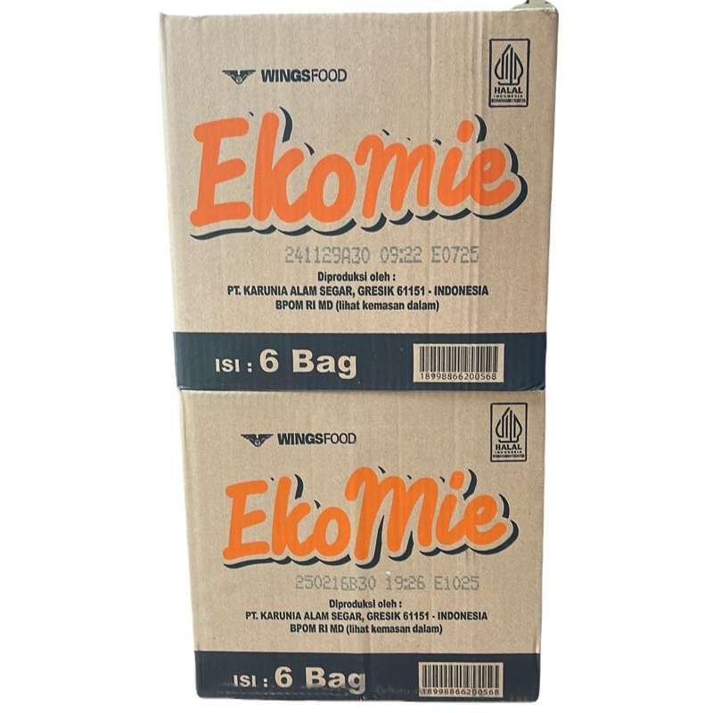

Ekomie Kering 1dus isi 6pcs kemasan @550 gram