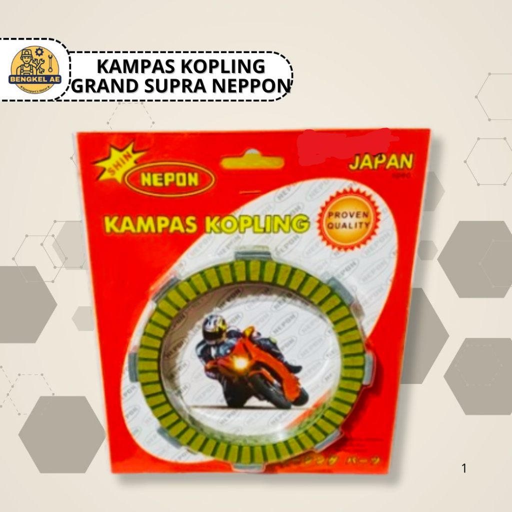 Kampas Kopling Grand Supra || Plat Kopling Kampas Kopling Honda Grand Supra Merk NEPPON