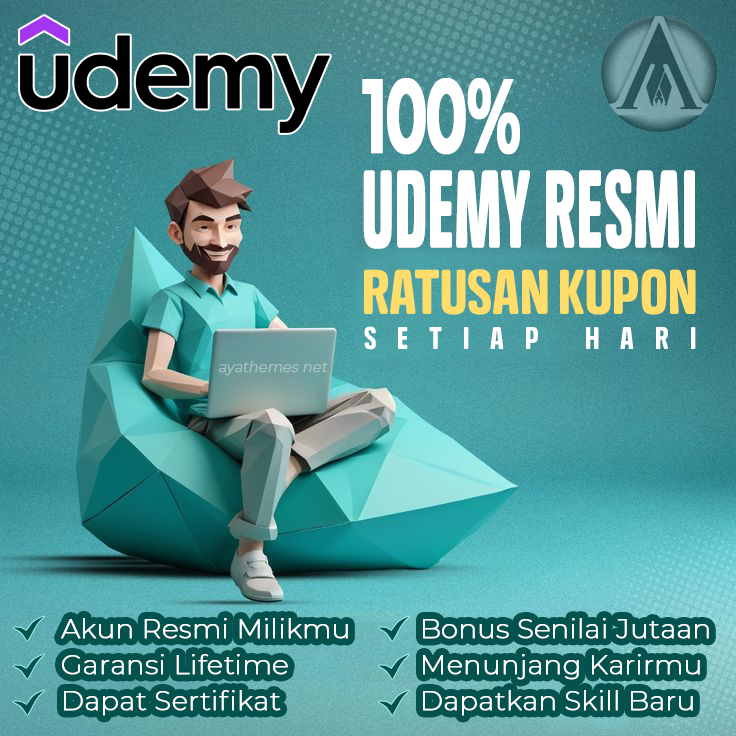 Udemy Resmi Premium Courses Dapat Sertifikat