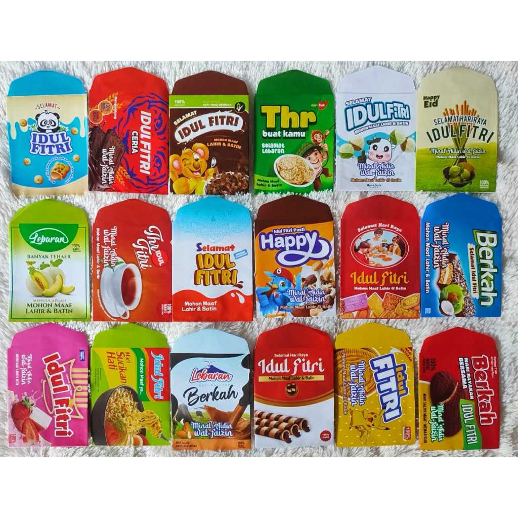 

amplop lebaran 2025 amplop lucu murah meriah 50pcs