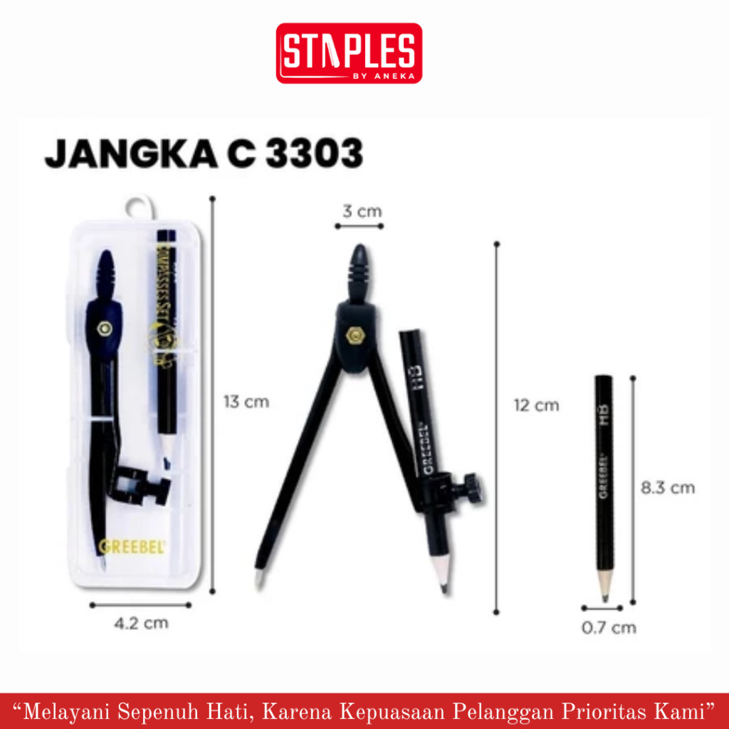

Greebel Jangka Set C 3303 / Jangka Besi / Math Set