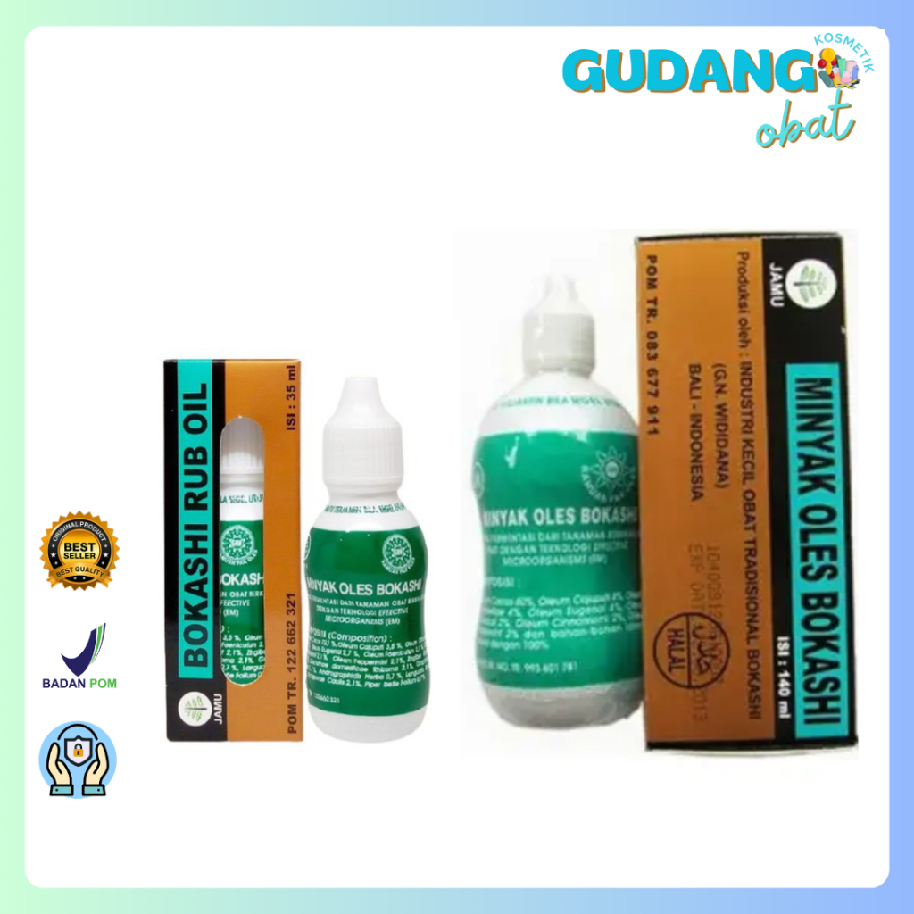 Bokashi Minyak Oles 140 Ml, 35 Ml - Pak Oles-Bokashi Rub Oil