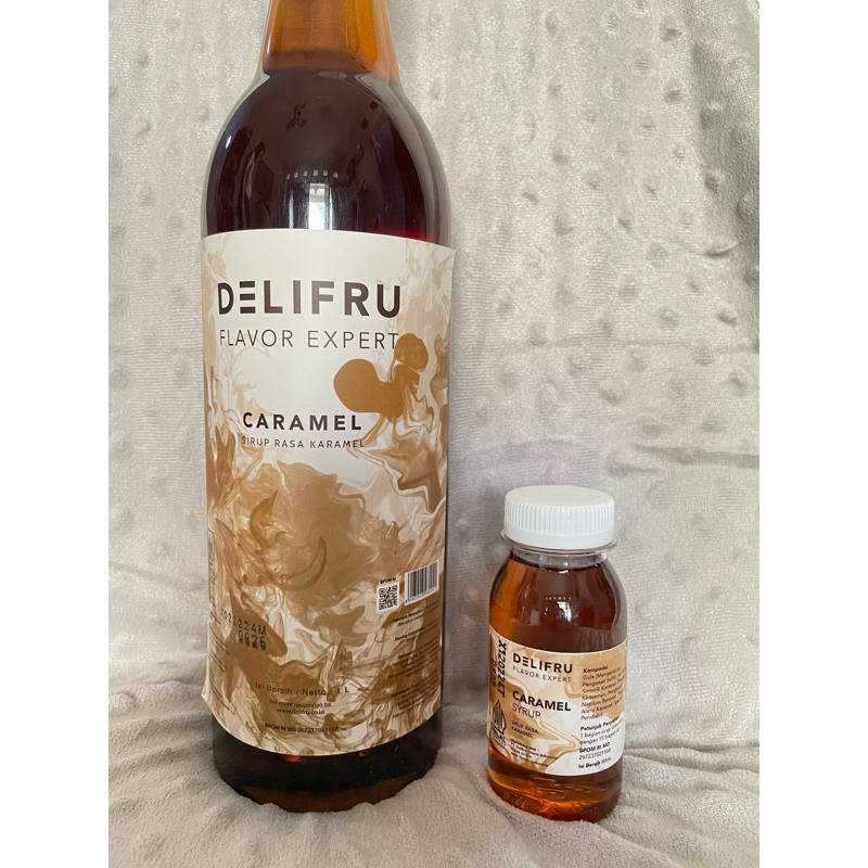 

sample/tester Delifru Caramel Syrup 80ml