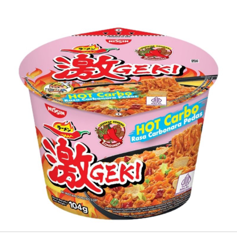 

Gekikara ramen mie instan goreng carbonara pedas 104 gr / Ayam pedas 100 gr