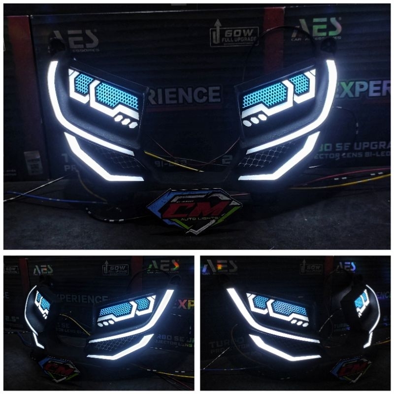 LAMPU ALIS DRL LAZY EYES BILED NMAX NEW 2020-2024 ARKILIK RAPI ALIS NMAX NEW FRAME ALIS LAZY BILED N