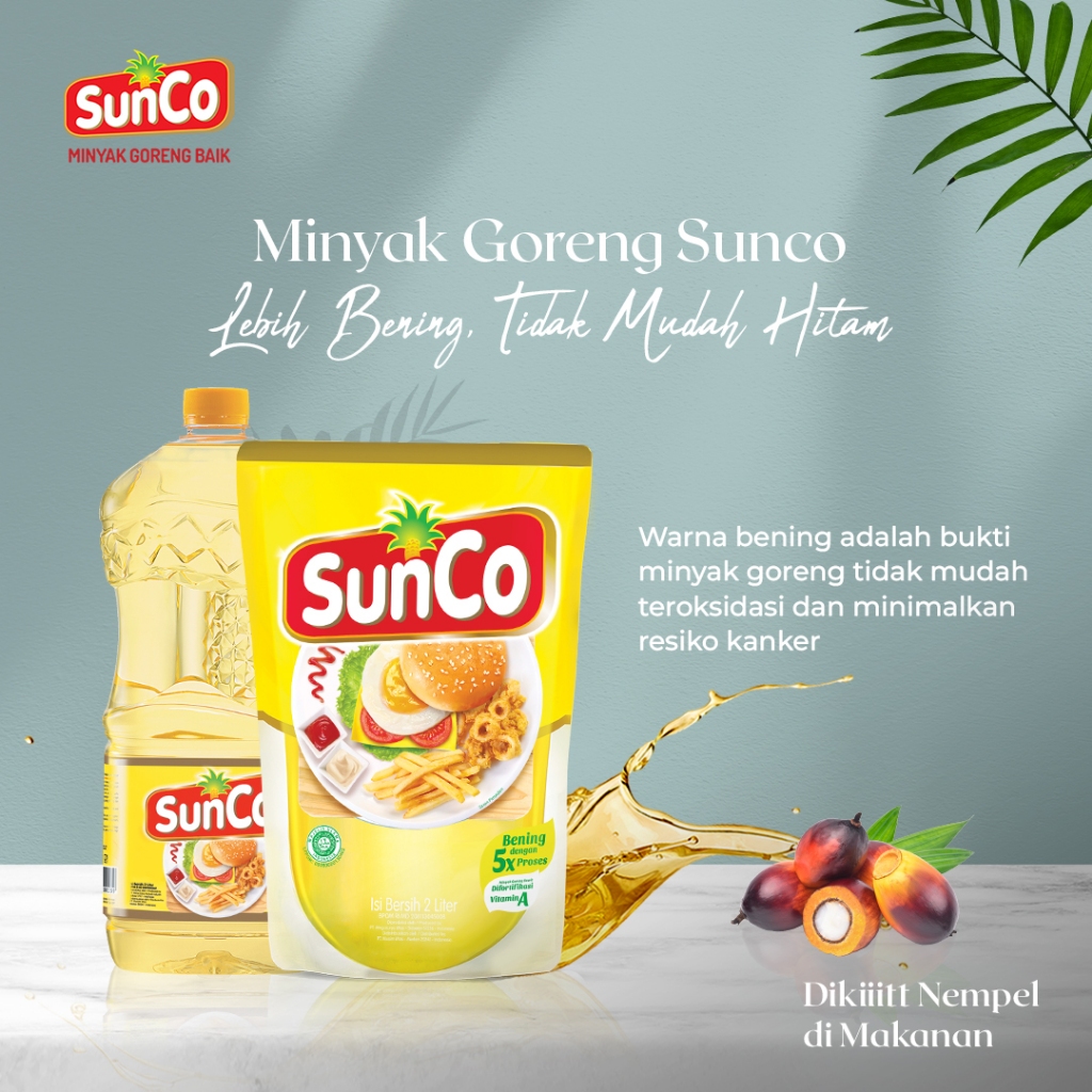 

Sunco Minyak Goreng Pouch Series Minyak Sayur Bening Minyak Sehat 5x Tahap Penyaringan Ledi