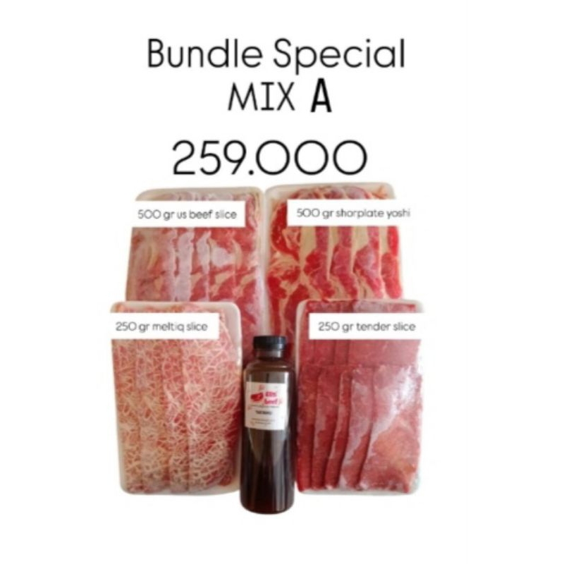 

SPECIAL MIX A - Daging slice MIX Sukiyaki BBQ