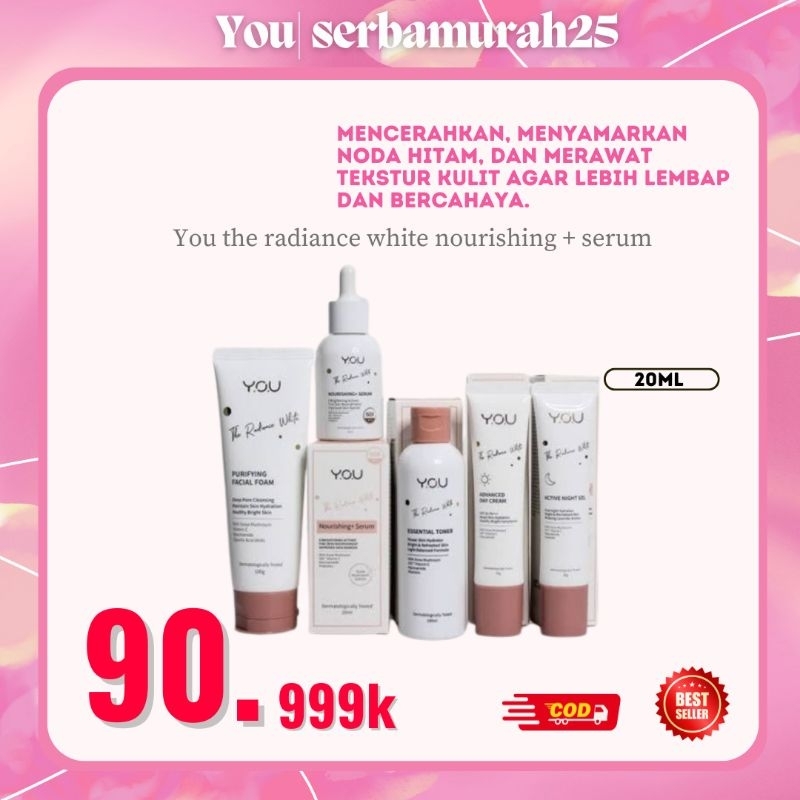 YOU The Radiance White Series | Skincare | Paket Perawatan Wajah Glowing
