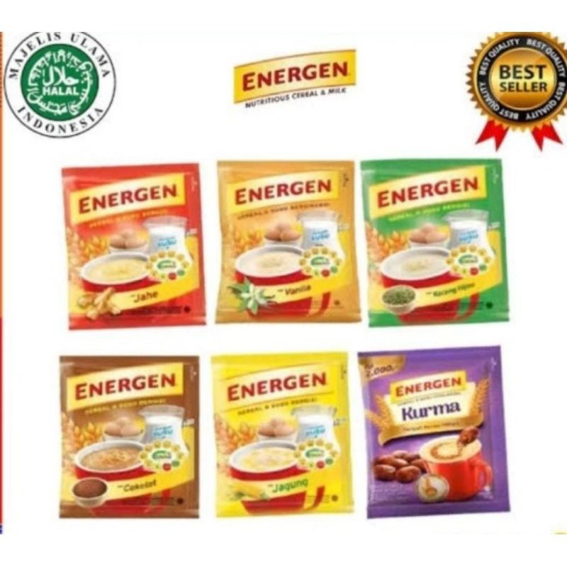 

Energen Minuman Susu Sereal Renceng isi 10 sachet / 5 sachet