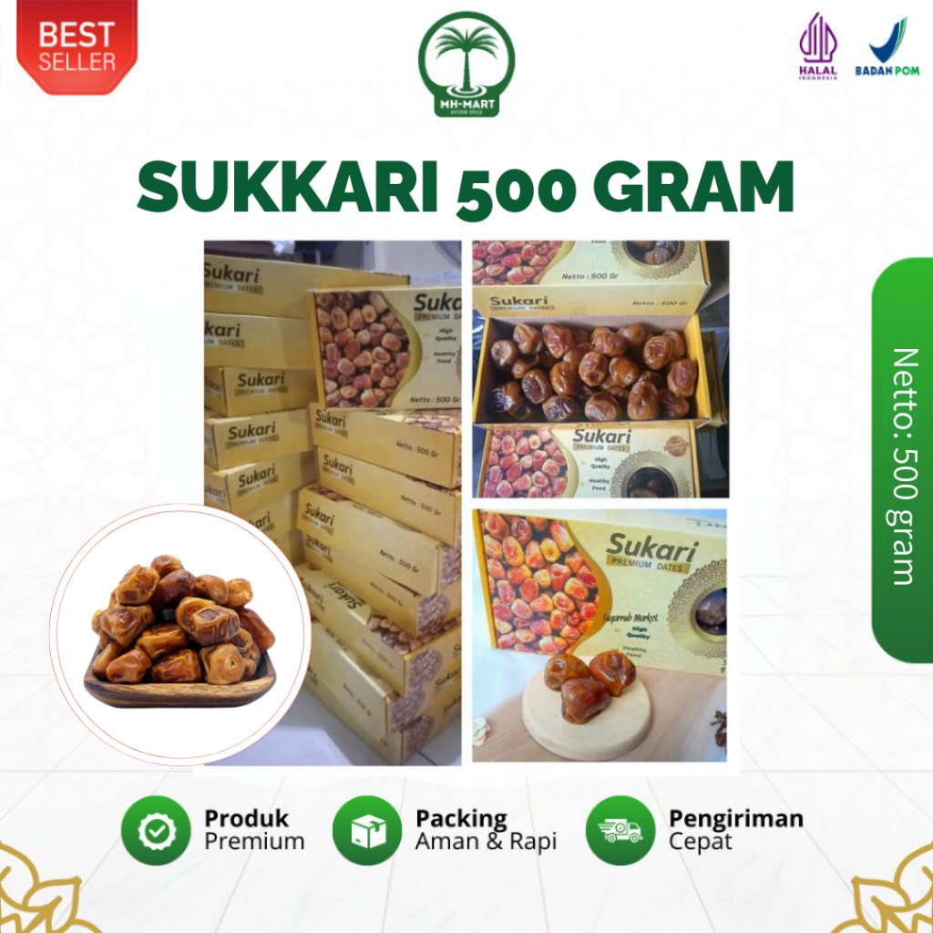 

Sukari Al-Qasim kemasan dus 500 gram Oleh-oleh Haji dan Umroh