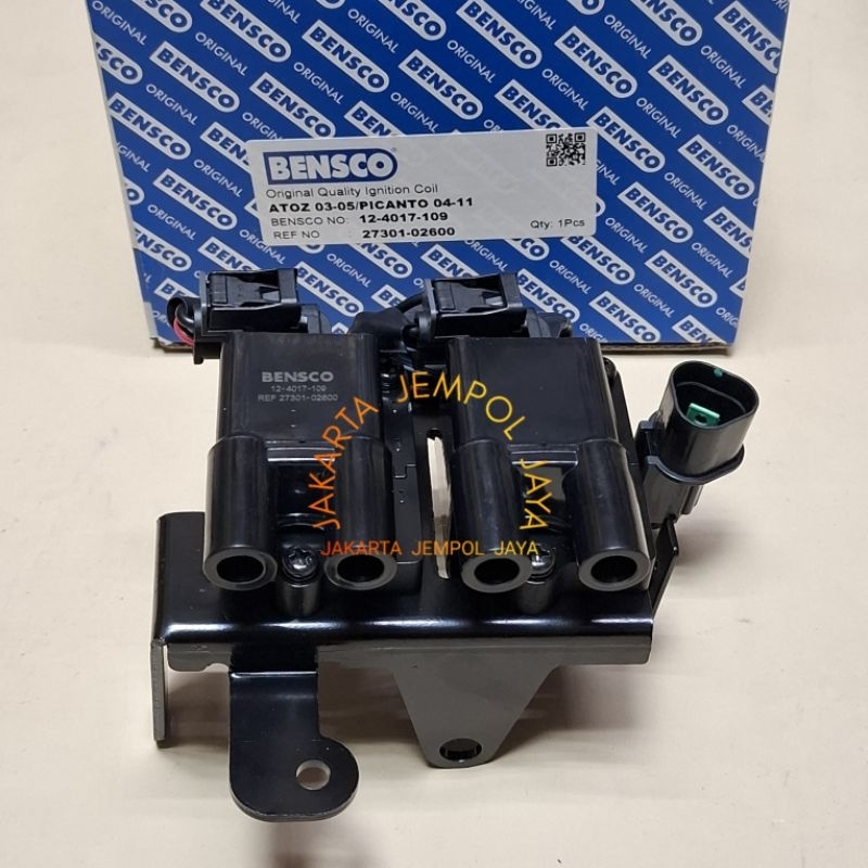 IGNITION COIL ATOZ 2003-2005 PICANTO 2004-2011 / KOIL PENGAPIAN ATOZ PICANTO 27301-02600