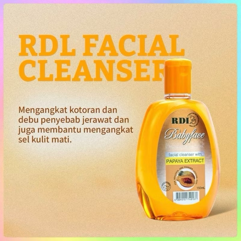 (ZF) RDL BABYFACE  EXTRACT PAPAYA / cleanser babyface RDL Extract Papanya BPOM
