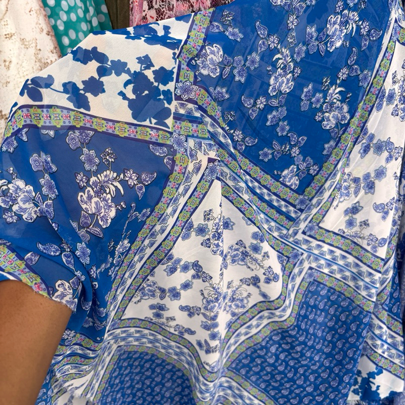 kain Sifon ceruty premium - kain sifon motif - kain motif etnik - kain bahan motif - kain meteran - 