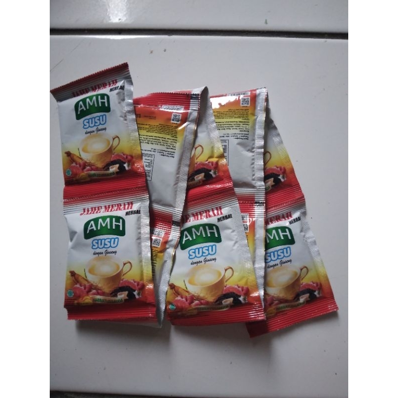 

AMH Jahe Merah Susu Herbal Kemasan 1 Renceng isi 10 Sachet