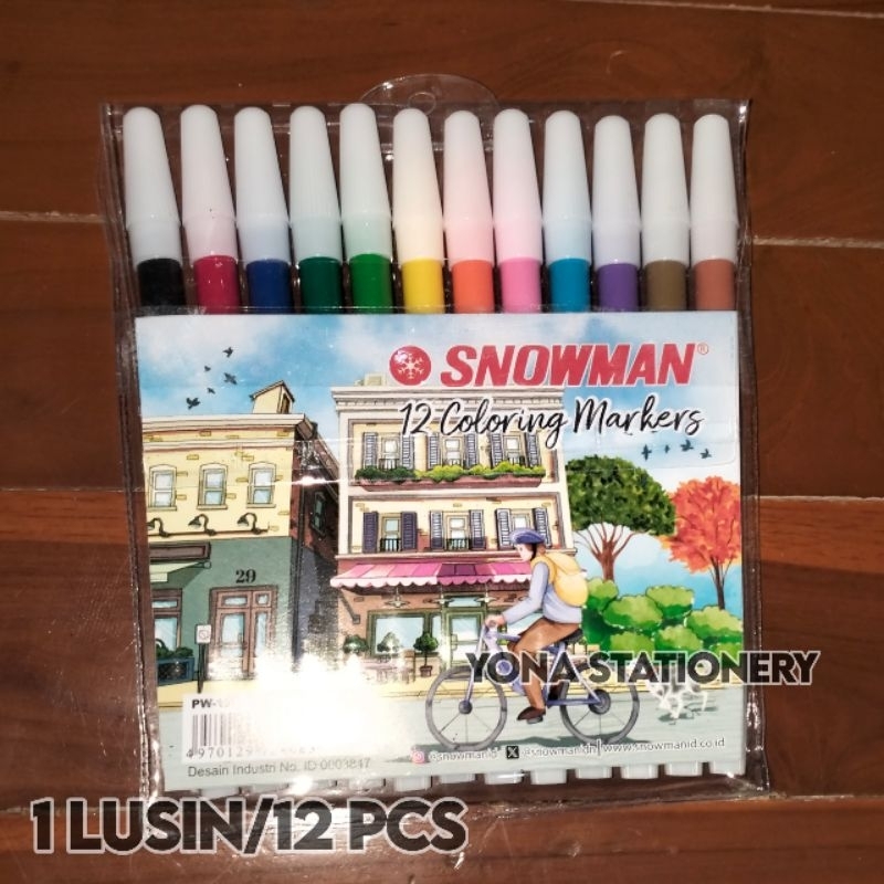 

Spidol Snowman 12 Warna/Coloring Markers