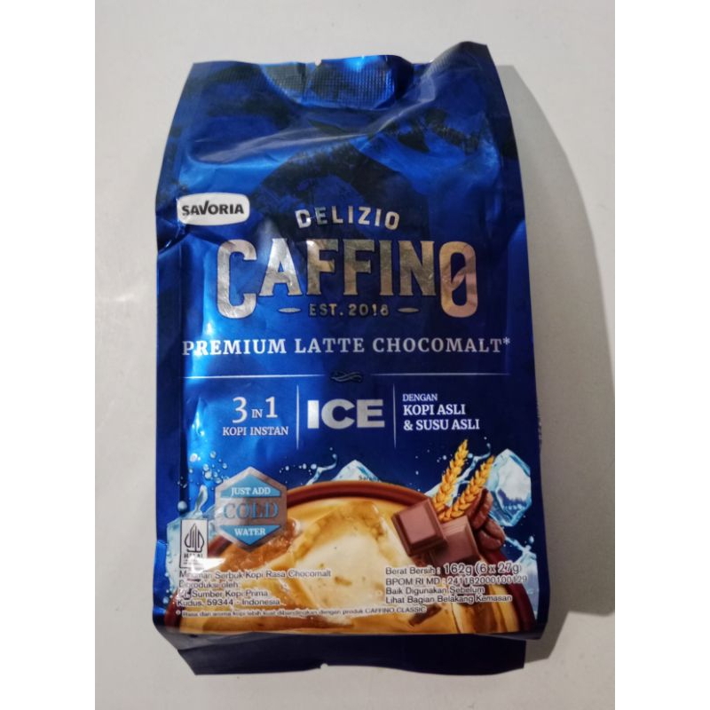 

Kopi Caffino Premium Latte Chocomalt Ice Isi 6 Sachet