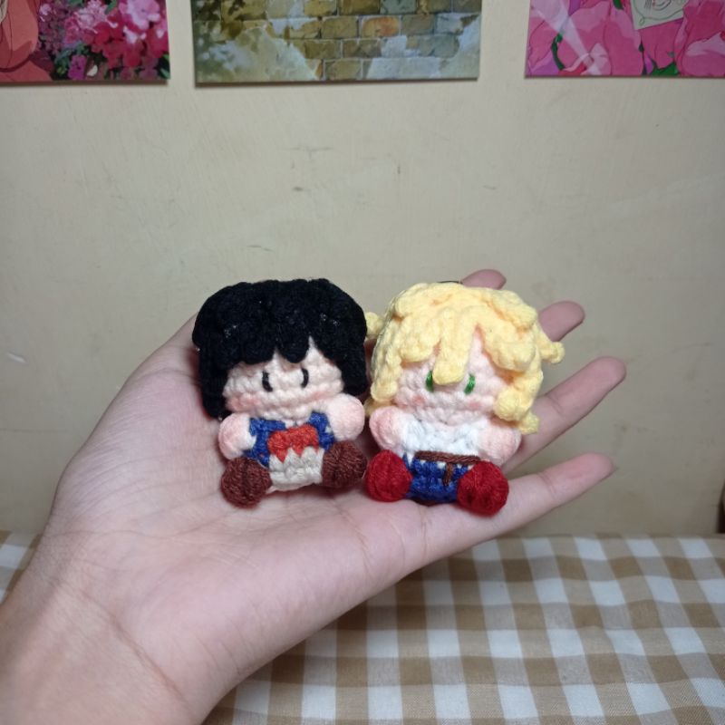 Custom Amigurumi Keychain Banana Fish
