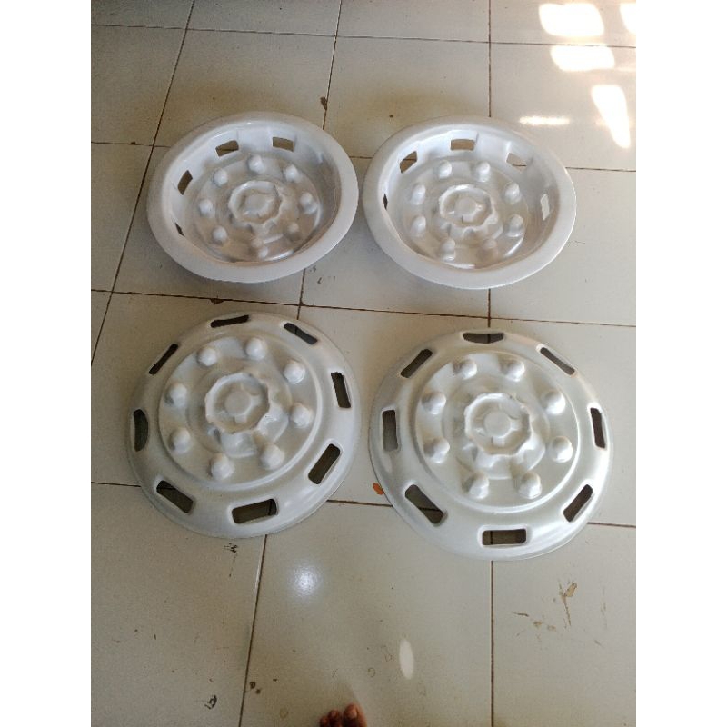 dop baut ring 16 warna putih 1set 4 biji depan belakang