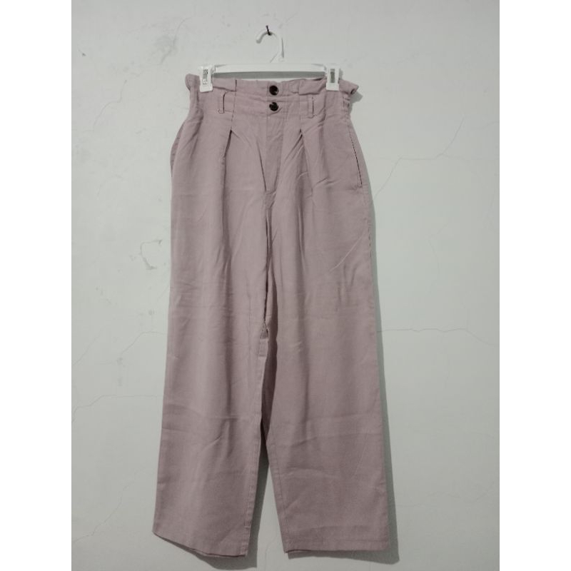 Kulot Bahan Gu uniqlo ruffle