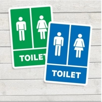 

PROMO Stiker Toilet Pria Wanita 15x20CM. TRENDY Logo Rambu k3 - SIAP KIRIM