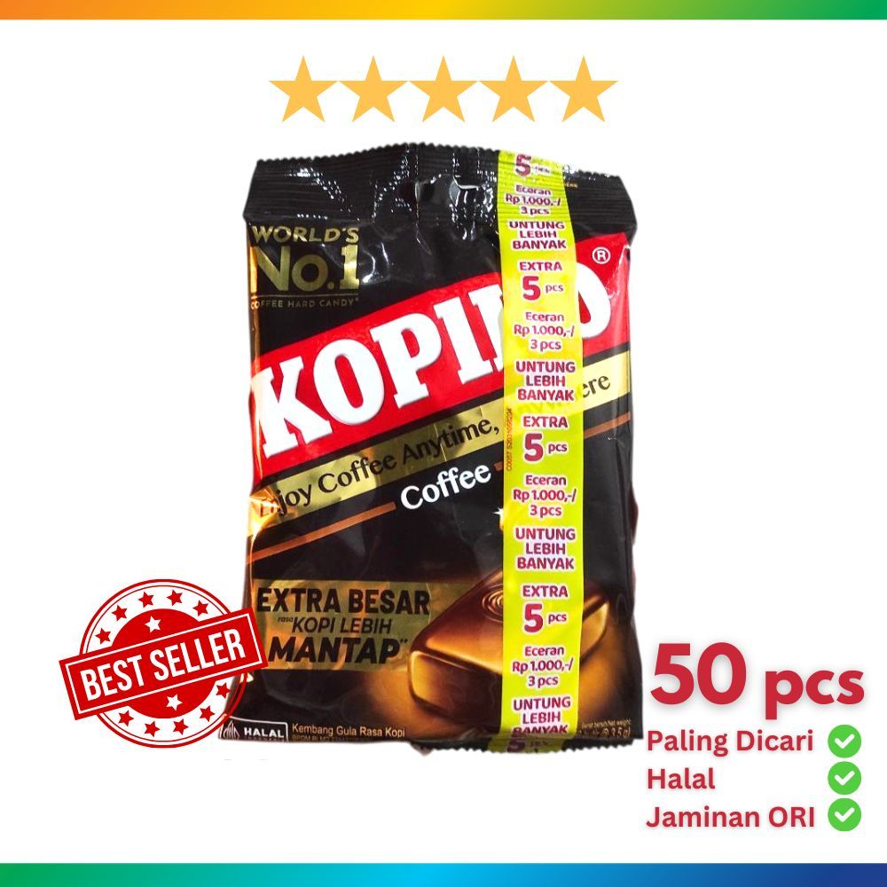 

KOPIKO Isi 50 Permen Kopi TERLARIS Ekstra 5pcs