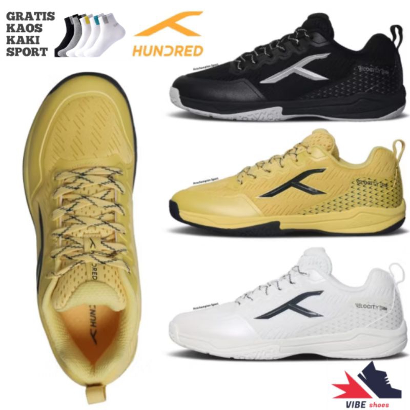Hundred VELOCITY ELITE badminton shoes-sepatu badminton original hundred