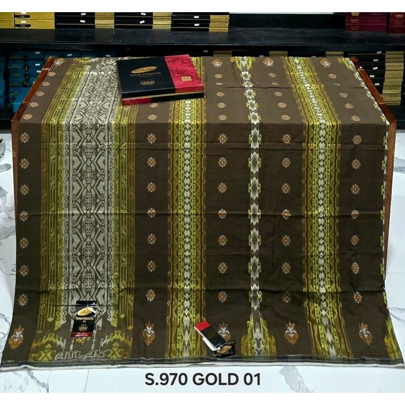 ATLAS SUPER PREMIUM S970 GOLD MOTIF FULL SONGKET TIMBUL