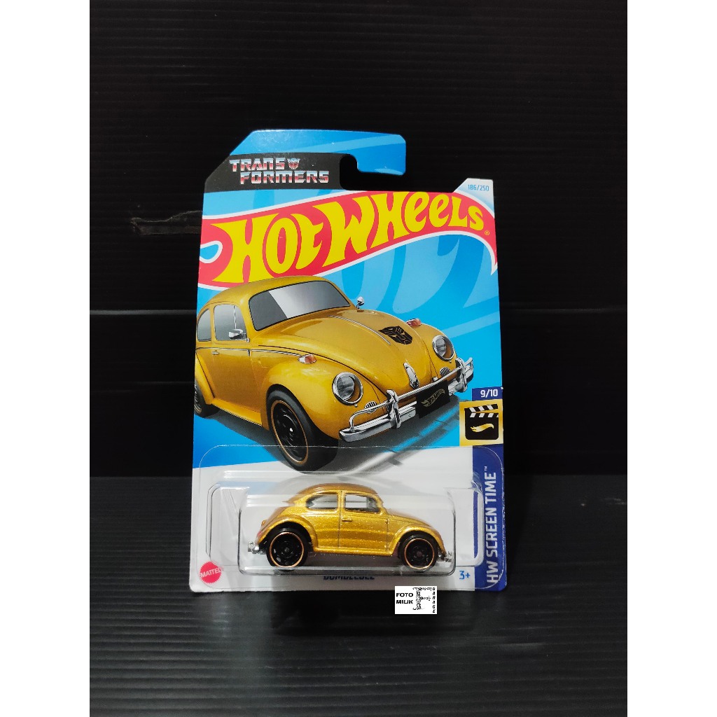 Hotwheels Hot Wheels Volkswagen VW Beetle Kodok Bumblebee Transformers Gold Emas