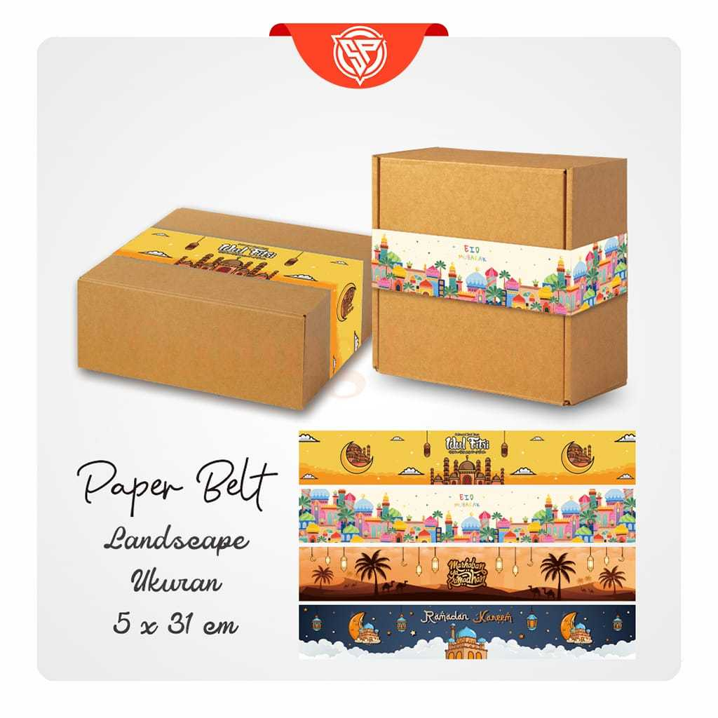 

Long Sleeve paper belt lebaran idul fitri 10 pcs sabuk kertas panjang parcel lebaran idul fitr